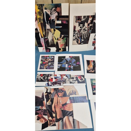 452 - Allan Arthur Wilson
Two folio's containing a collection of mixed media artworks and abstract head ar... 