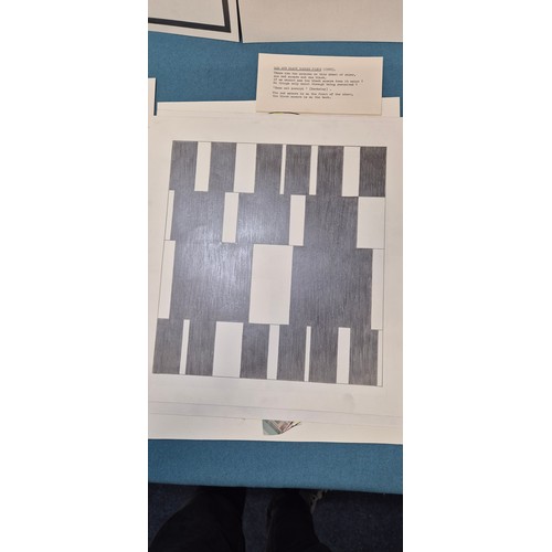 452 - Allan Arthur Wilson
Two folio's containing a collection of mixed media artworks and abstract head ar... 