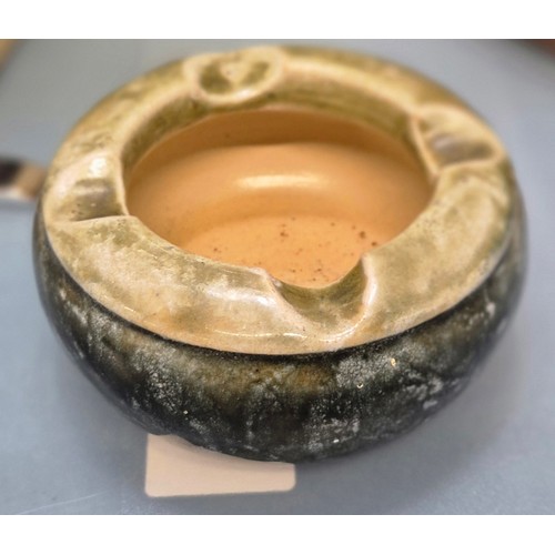 400A - Arts and crafts Art Nouveau Spirit Kettle, copper and brass kettle and Royal Doulton P&O Cruise Line... 