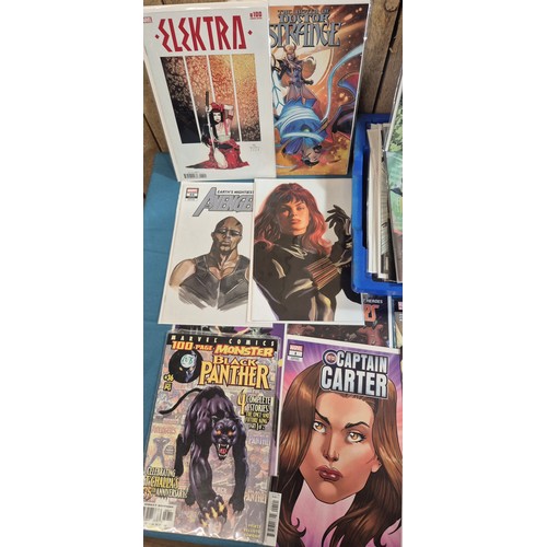 547 - Collection of Marvel Comics; Avengers, Strange, Black Panther, Namor, Captain America, Variant editi... 