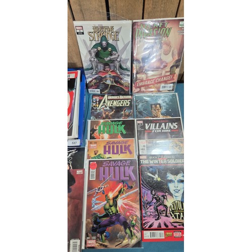 547 - Collection of Marvel Comics; Avengers, Strange, Black Panther, Namor, Captain America, Variant editi... 