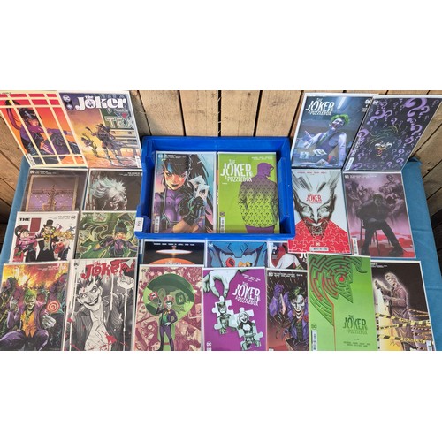 554 - Collection of DC Joker Comics, Variant Editions and #1 comics along with others.