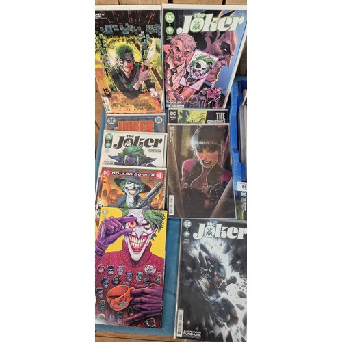 553 - Collection of DC Joker Comics, Variant Editions and #1 comics along with others.