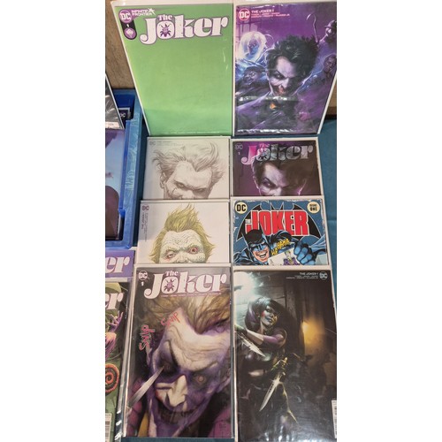 553 - Collection of DC Joker Comics, Variant Editions and #1 comics along with others.