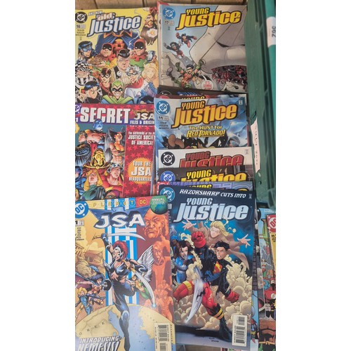 562 - Crate of DC Comics; Justice League Of America, Green Lantern, Martian Man Hunt and Deathwish along w... 
