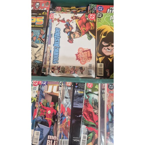 562 - Crate of DC Comics; Justice League Of America, Green Lantern, Martian Man Hunt and Deathwish along w... 