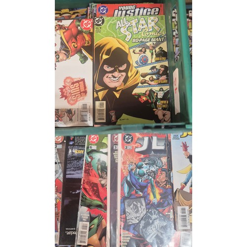 562 - Crate of DC Comics; Justice League Of America, Green Lantern, Martian Man Hunt and Deathwish along w... 