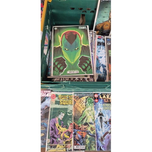 594 - Crate of Mixed Comics; Superman, Absolute Power, Deadman, Iron Fist, Justice League, Variant Edition... 