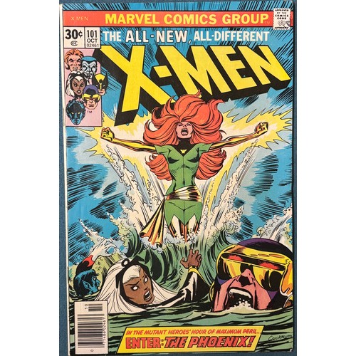 593 - Box Of Vintage Marvel X-Men Comics, No.1 Signed by Stan Lee and dated 91; 1963 The X-Men #1 comic to... 