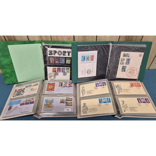 158 - Four Albums containing first day covers.