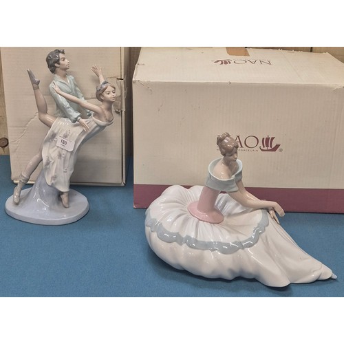 180 - Two large Nao figures; Nao Dancing on a cloud figure with box and Nao ballerina figure Hope with box... 