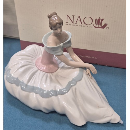 180 - Two large Nao figures; Nao Dancing on a cloud figure with box and Nao ballerina figure Hope with box... 