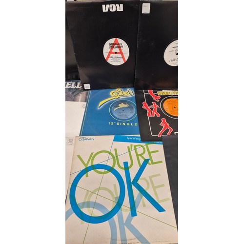 203 - Crate of LP records; The Beatles, David Bowie, Fat Boy, David Grant, Mary Wells and New Kids on the ... 