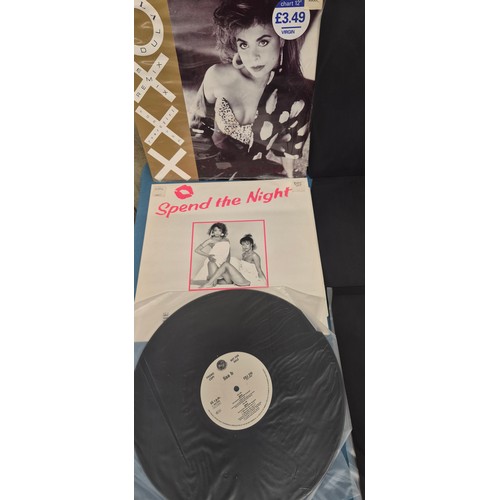 203 - Crate of LP records; The Beatles, David Bowie, Fat Boy, David Grant, Mary Wells and New Kids on the ... 