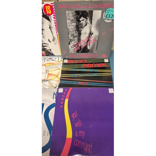 203 - Crate of LP records; The Beatles, David Bowie, Fat Boy, David Grant, Mary Wells and New Kids on the ... 