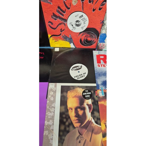 203 - Crate of LP records; The Beatles, David Bowie, Fat Boy, David Grant, Mary Wells and New Kids on the ... 