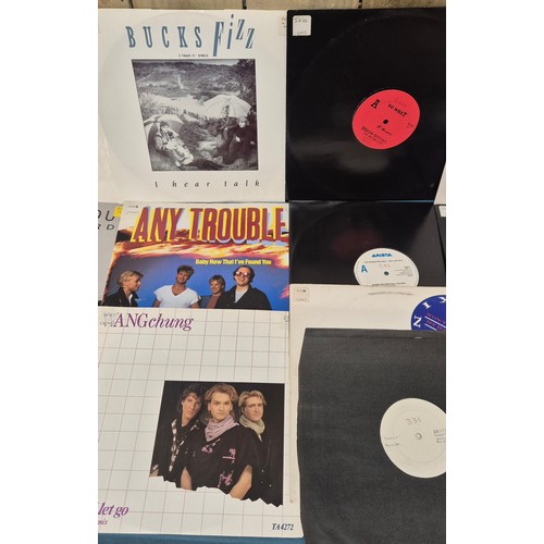 203 - Crate of LP records; The Beatles, David Bowie, Fat Boy, David Grant, Mary Wells and New Kids on the ... 