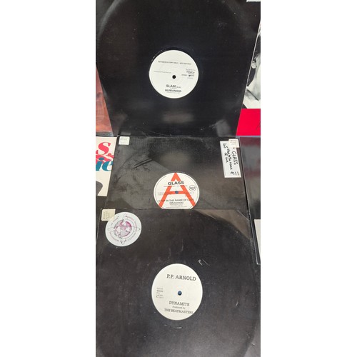 203 - Crate of LP records; The Beatles, David Bowie, Fat Boy, David Grant, Mary Wells and New Kids on the ... 