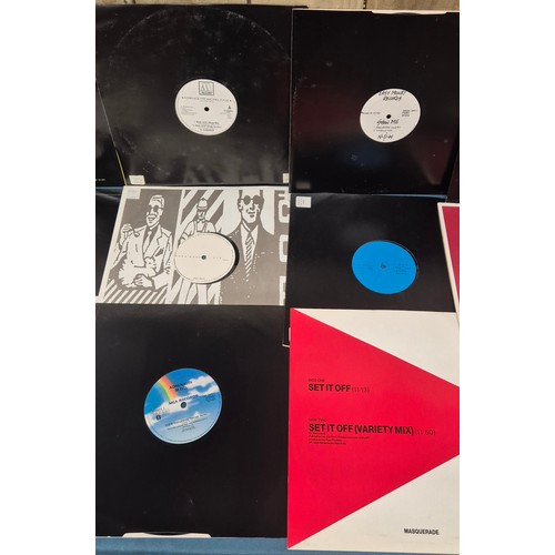 203 - Crate of LP records; The Beatles, David Bowie, Fat Boy, David Grant, Mary Wells and New Kids on the ... 