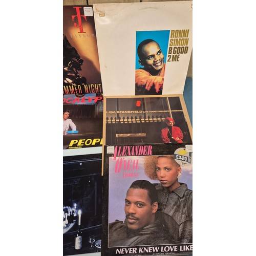 203 - Crate of LP records; The Beatles, David Bowie, Fat Boy, David Grant, Mary Wells and New Kids on the ... 