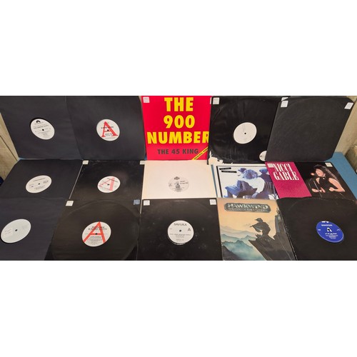 203 - Crate of LP records; The Beatles, David Bowie, Fat Boy, David Grant, Mary Wells and New Kids on the ... 