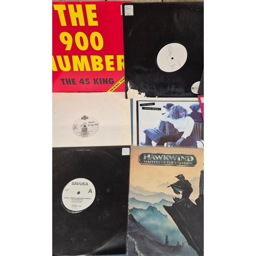 203 - Crate of LP records; The Beatles, David Bowie, Fat Boy, David Grant, Mary Wells and New Kids on the ... 