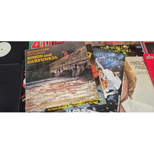 203 - Crate of LP records; The Beatles, David Bowie, Fat Boy, David Grant, Mary Wells and New Kids on the ... 