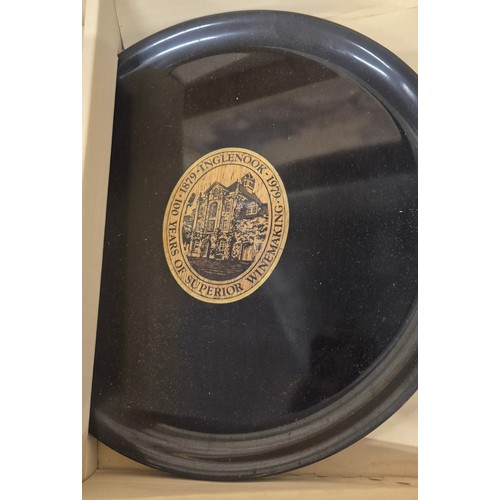 206 - Boxed 1974 Inglenook Estate Bottled Napa Valley Cabernet Sauvignon with serving tray.