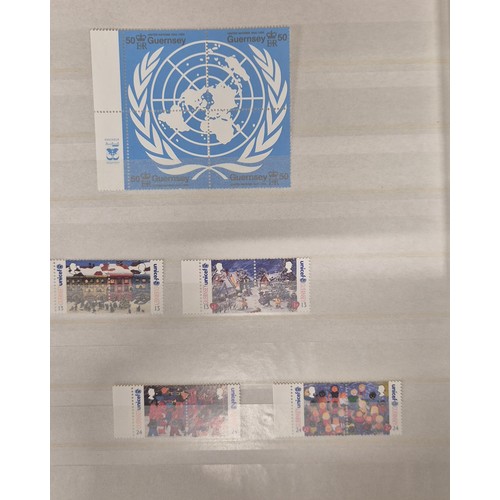 226 - Tray of seven stamp albums containing Guernsey stamps.