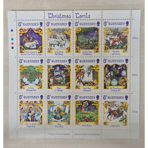 226 - Tray of seven stamp albums containing Guernsey stamps.