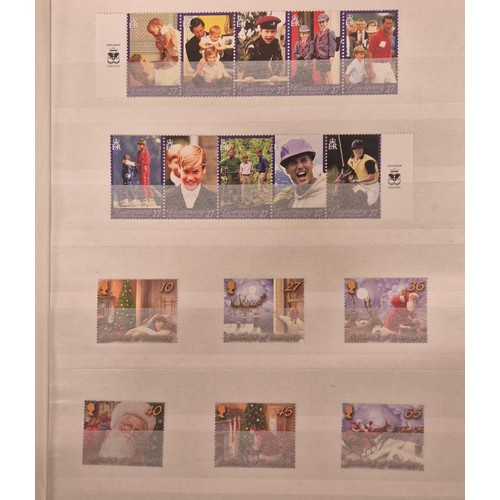 226 - Tray of seven stamp albums containing Guernsey stamps.