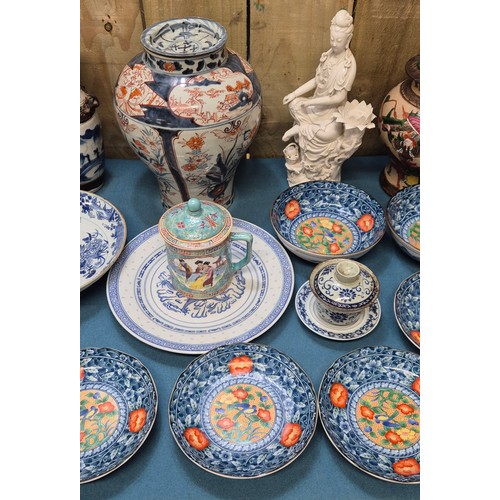 275 - Collection of 19th & 20th century Chinese Porcelain; Pair of antique Blanc De Chine buddha sculpture... 