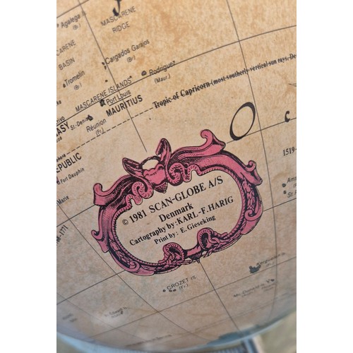 271 - Collection of Three World Vintage Globes. tallest 45.5cm.