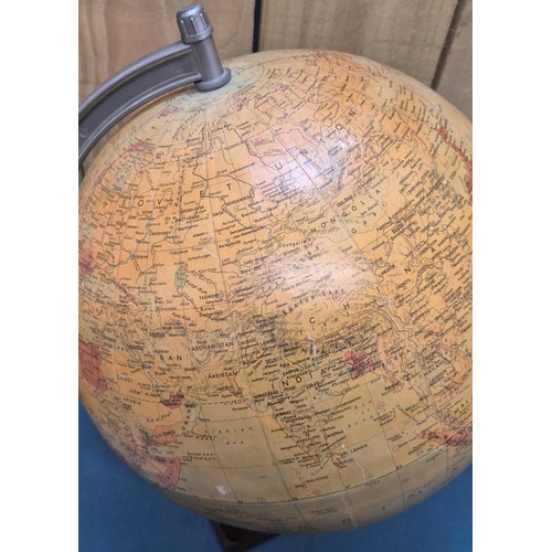 271 - Collection of Three World Vintage Globes. tallest 45.5cm.