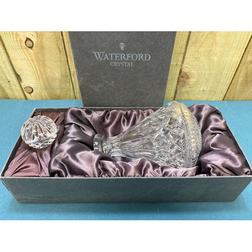 333 - Waterford Crystal Decanter & stopper in original box.