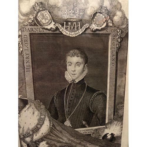 344 - George Vertue (1684-1756)
British engraver and antiquary 
18th Century engraving of Henry Stuart, Lo... 