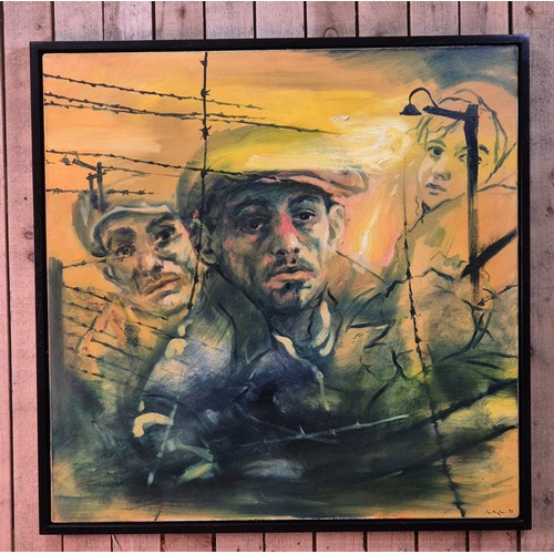 417 - Ian Hughes (Scottish, 1958–2014)
Large original oil painting on canvas titled 