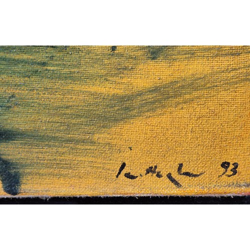 417 - Ian Hughes (Scottish, 1958–2014)
Large original oil painting on canvas titled 