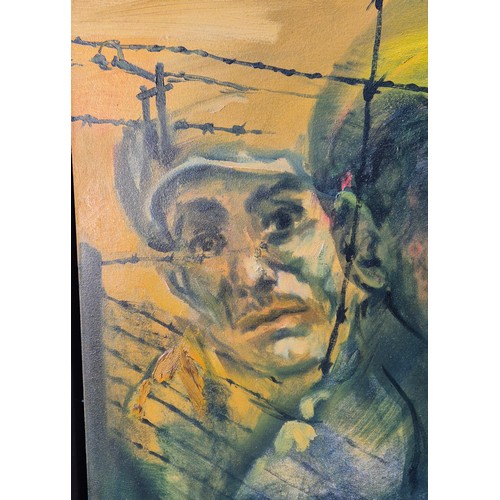 417 - Ian Hughes (Scottish, 1958–2014)
Large original oil painting on canvas titled 