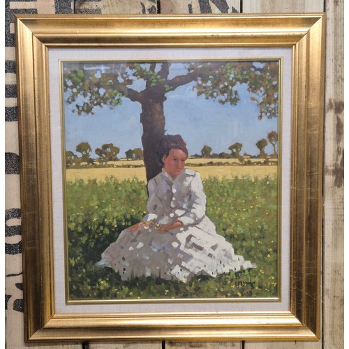 400B - Jack Hoggan (Jack Vettriano) (1951-2025)
Original oil painting on board titled 