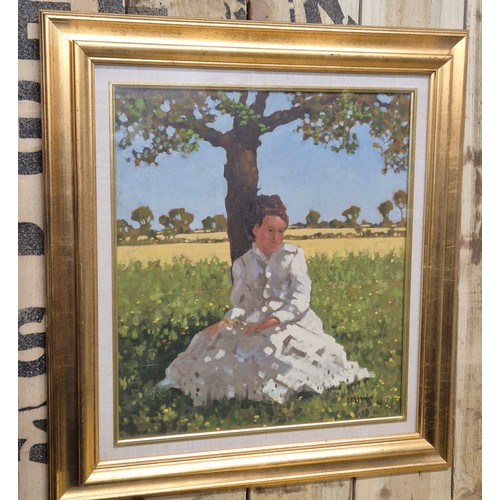 400B - Jack Hoggan (Jack Vettriano) (1951-2025)
Original oil painting on board titled 