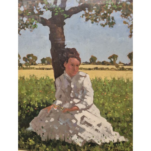 400B - Jack Hoggan (Jack Vettriano) (1951-2025)
Original oil painting on board titled 