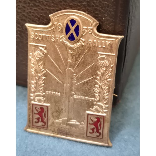 105A - Antique London made leather jewellery carry case containing art deco and later jewellery; Reja Sterl... 