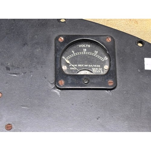 360A - R.A.F Military aircraft panel (Spitfire) 
Panel fitted with a collection of various gauges. Comes wi... 