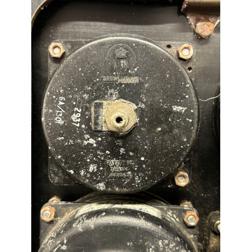 360A - R.A.F Military aircraft panel (Spitfire) 
Panel fitted with a collection of various gauges. Comes wi... 