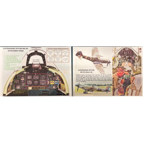 360A - R.A.F Military aircraft panel (Spitfire) 
Panel fitted with a collection of various gauges. Comes wi... 