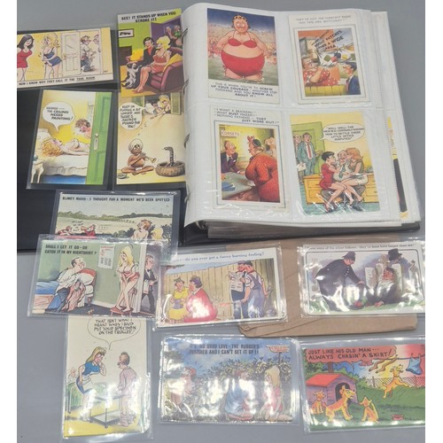 148 - Large Album of Antique Comical Nude & Naughty Scene Postcards.