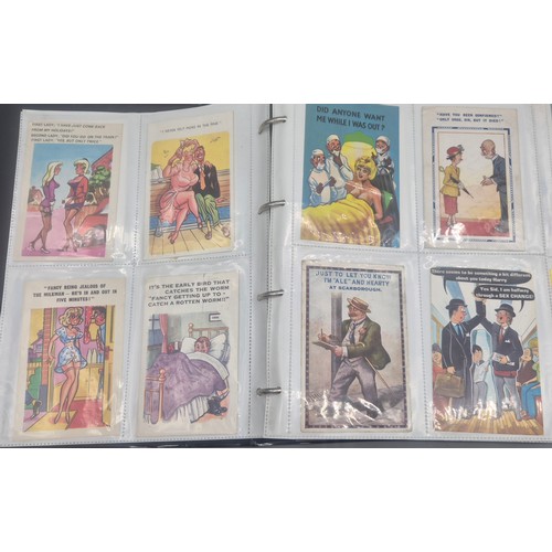 148 - Large Album of Antique Comical Nude & Naughty Scene Postcards.