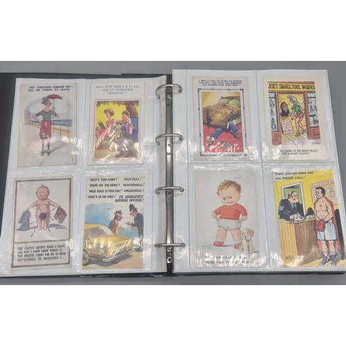 148 - Large Album of Antique Comical Nude & Naughty Scene Postcards.