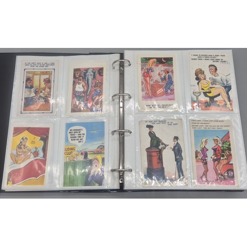 148 - Large Album of Antique Comical Nude & Naughty Scene Postcards.